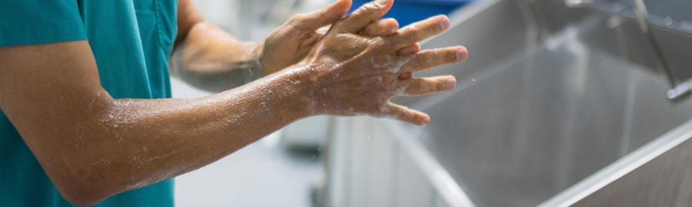 Washing hands