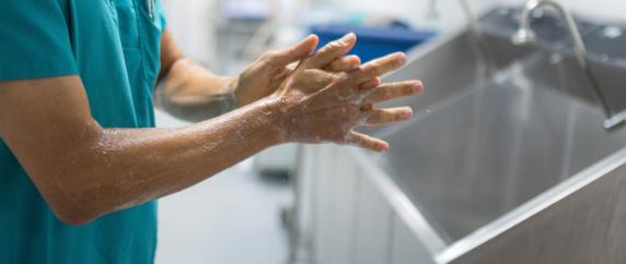 Washing hands