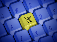 A keyboard with a shopping trolley where the S should be.