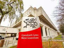 Welsh government building.