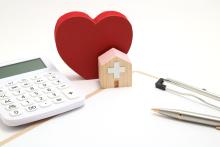 Hospital with calculator