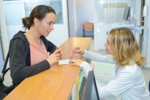 NHS receptionist