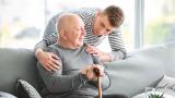 Unpaid carer with older man