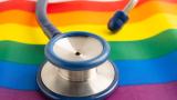 Stethoscope and LGBT flag