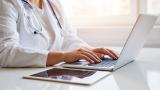 Doctor on laptop