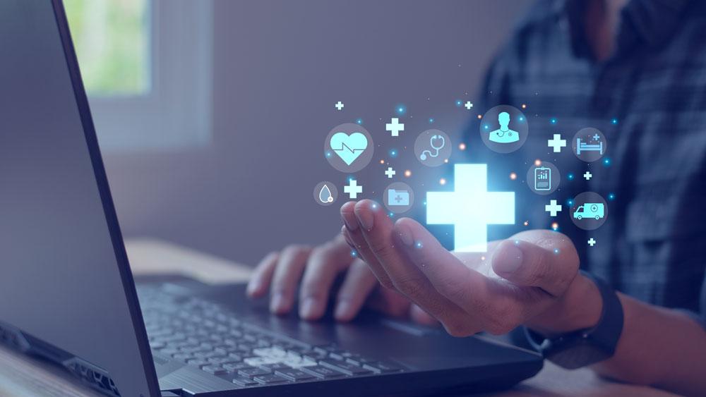 A collection of medical symbols.