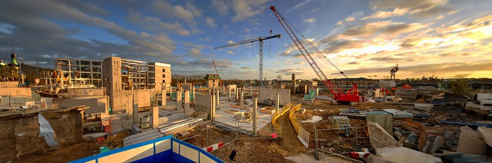 A hospital being built.