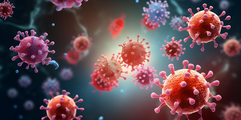 Microbes floating about.