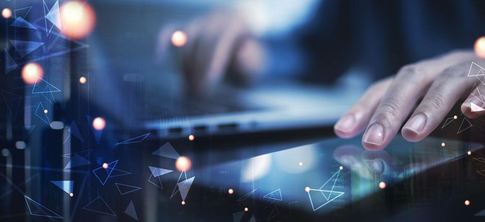 Person using devices