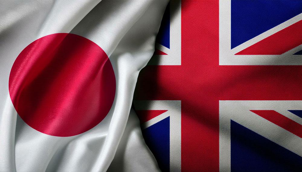 Japan UK Flags